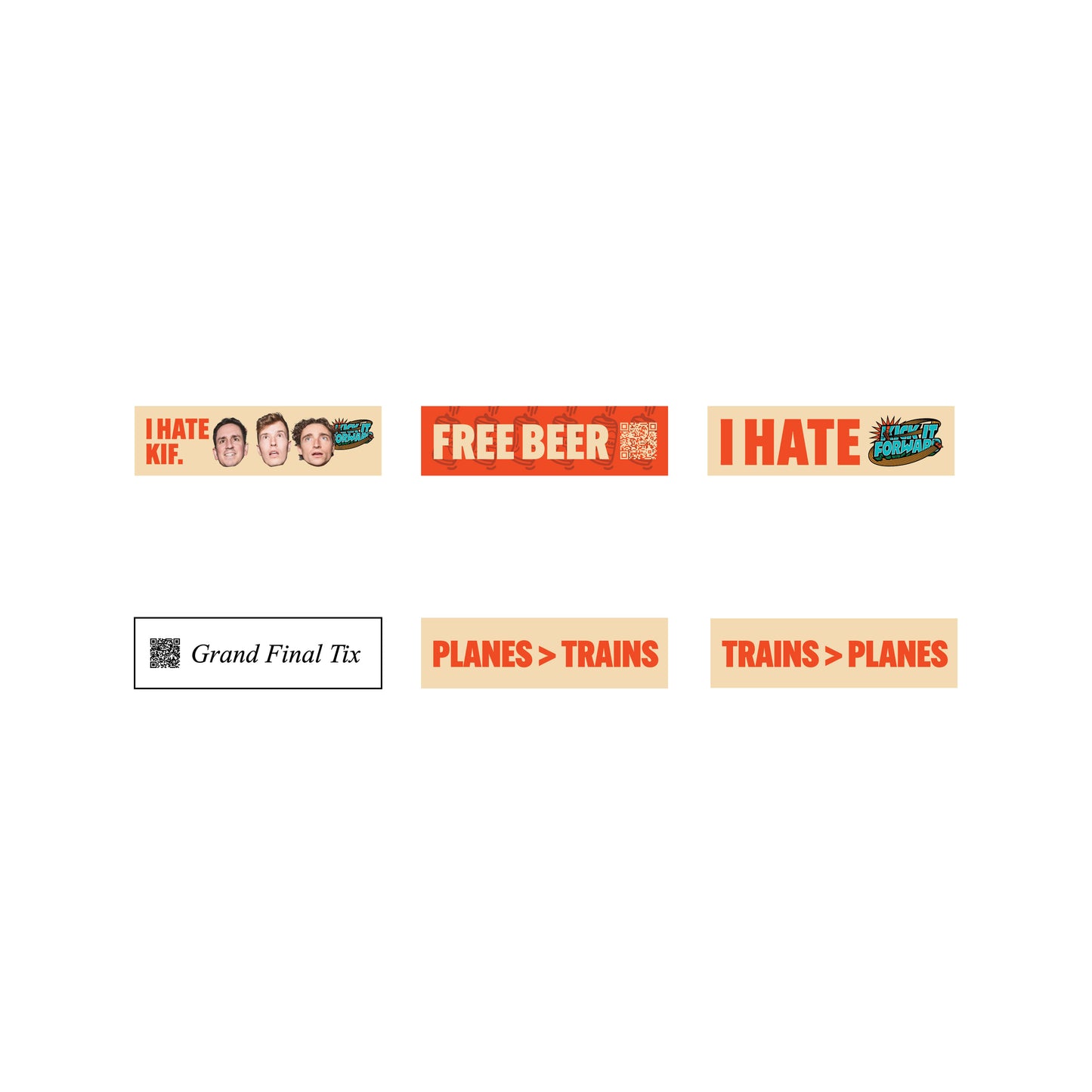 KIF Bumper Stickers